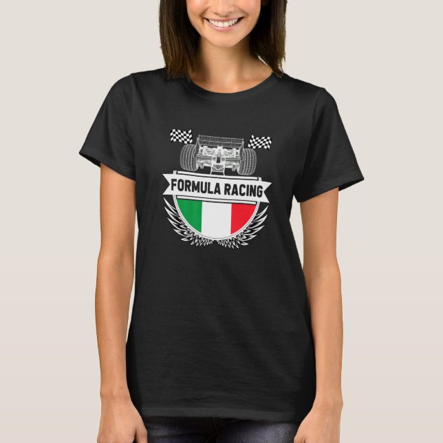 Emilia Romagna Auto Race Italy Flag Formula Racing T-Shirt (Front)
