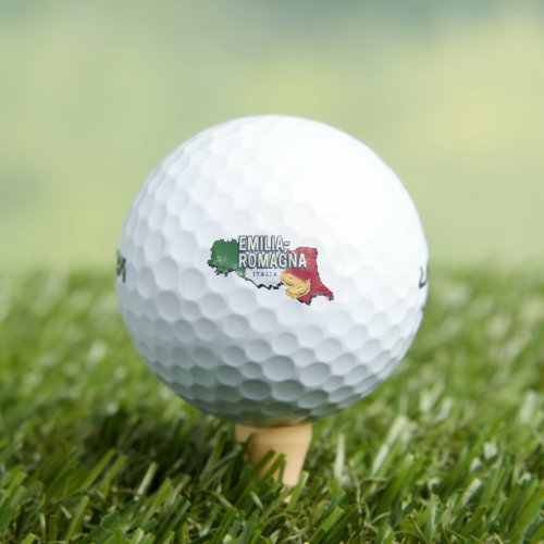 Emilia Romagna Flag Italy Retro Region Map Vintage Golf Balls