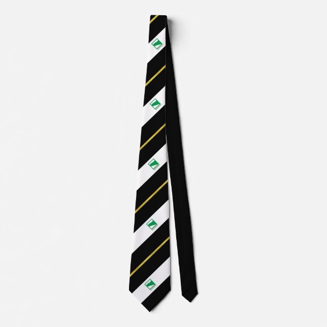 Emilia Romagna striped flag Neck Tie (Front)
