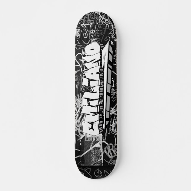 Emiliano Graffiti Custom Personalized Skateboard (Front)