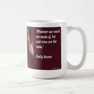 Emily Bronte & Famous Our Souls Quote Coffee Mug