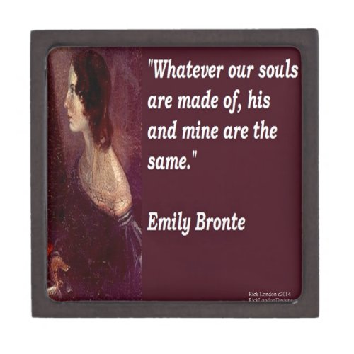 Emily Bronte  Famous Our Souls Quote Gift Box