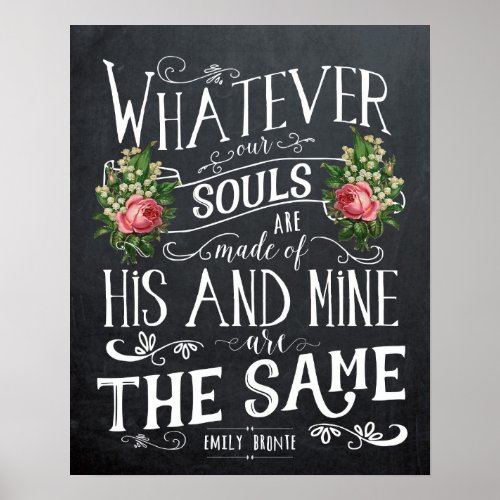 Emily Bronte quote print