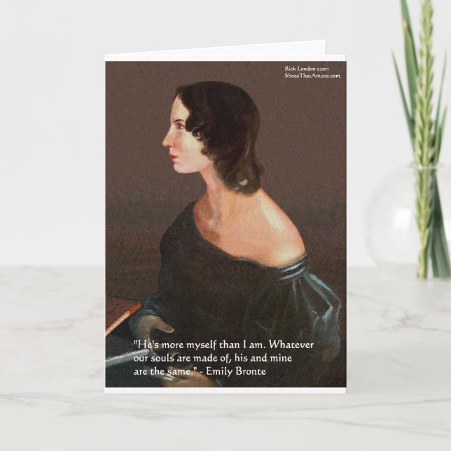 Emily Bronte "Souls Same" Love Quote Gifts & Cards (Front)