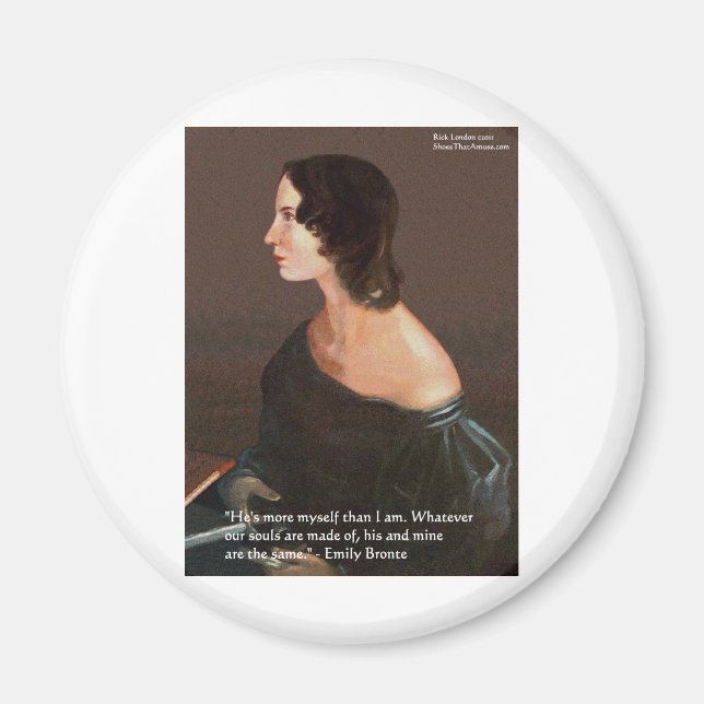 Emily Bronte "Souls Same" Love Quote Gifts & Cards Magnet (Front)
