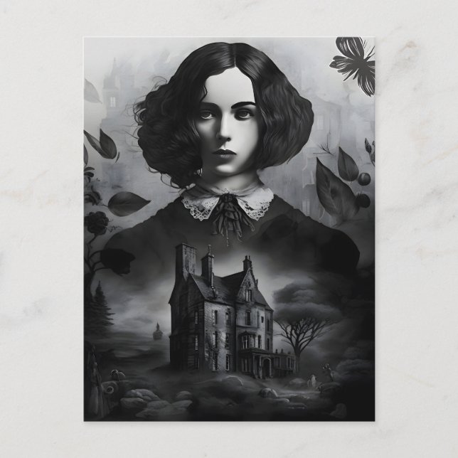 Emily Bronte, Victorian Gothic Writer of Jane Eyre Postcard (Front)