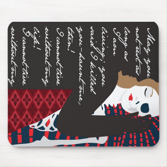 Emily Bronte / Wuthering Height gift design with q Mouse Pad (Front)