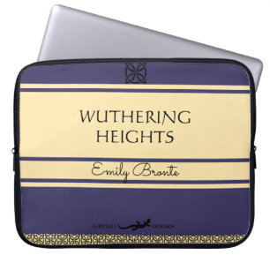 Emily Bronte Wuthering Heights Vintage Style Book Laptop Sleeve