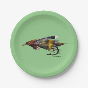 Emily Carr Fly;  Paper Plates
