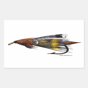 Emily Carr Fly; Rectangular Sticker