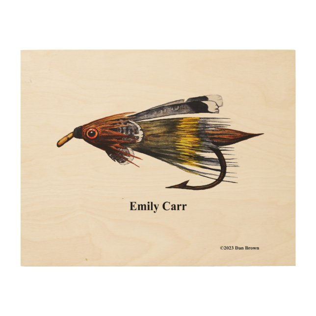 Emily Carr Fly;  Wood Wall Art (Front)
