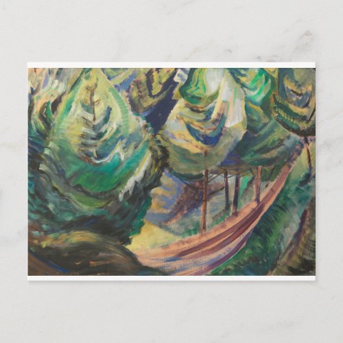 Emily Carr Path among Pines Canadian Landscape Postcard