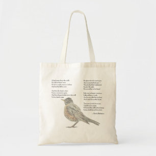 Emily Dickinson Bird Poem Tote
