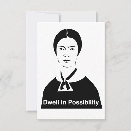 Emily Dickinson Dwell in Possibility Invitations