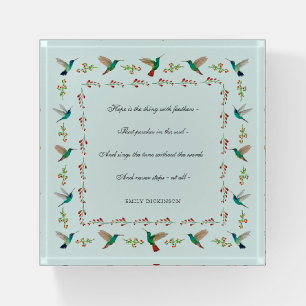 Emily Dickinson Hope Paperweight