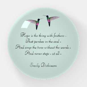 Emily Dickinson "Hope" Paperweight