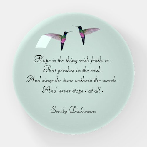 Emily Dickinson Hope Paperweight