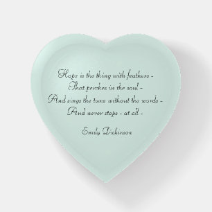 Emily Dickinson "Hope" Paperweight