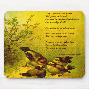 Emily Dickinson "Hope" Poem Mouse Pad