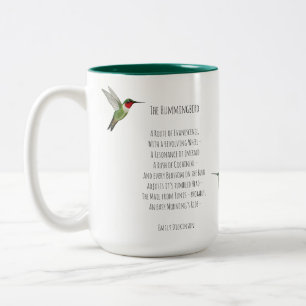 Emily Dickinson Hummingbird Two-Tone Coffee Mug