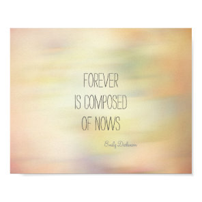 Emily Dickinson inspirational quote poster forever