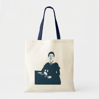 Emily Dickinson Navy Blue Photo Tote