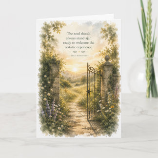 Emily Dickinson New Beginnings Congratulations Card
