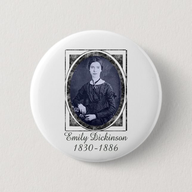 Emily Dickinson Pinback Button (Front)