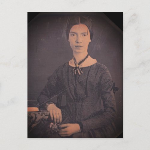 Emily Dickinson portrait  Postcard