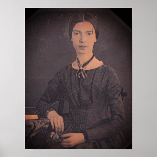 Emily Dickinson portrait Poster