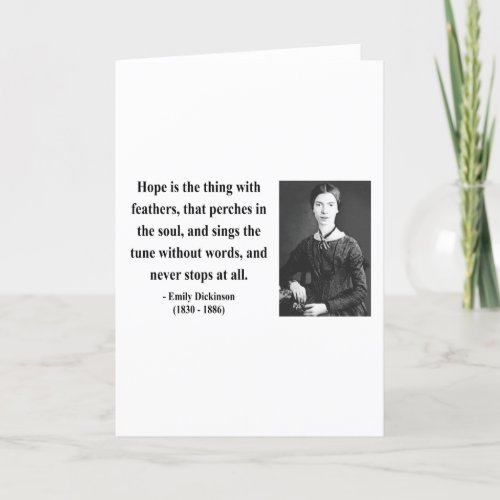 Emily Dickinson Quote 1b Card