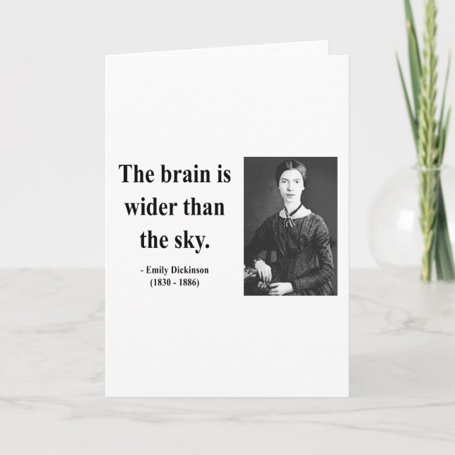 Emily Dickinson Quote 3b Card (Front)