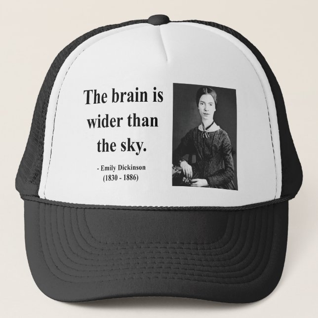 Emily Dickinson Quote 3b Trucker Hat (Front)