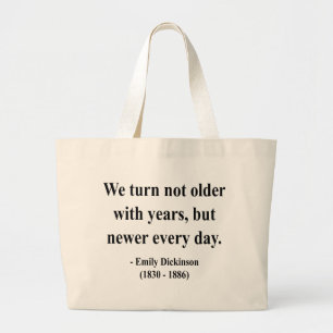 Emily Dickinson Quote 4a Large Tote Bag