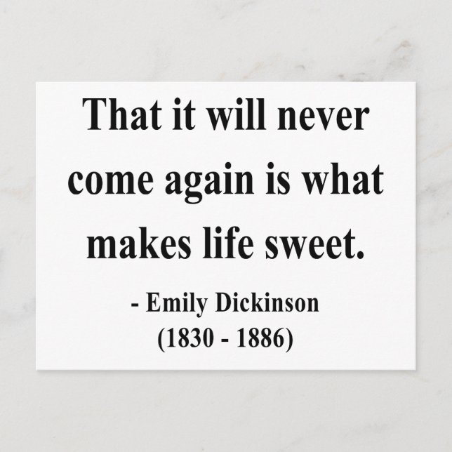 Emily Dickinson Quote 5a Postcard (Front)
