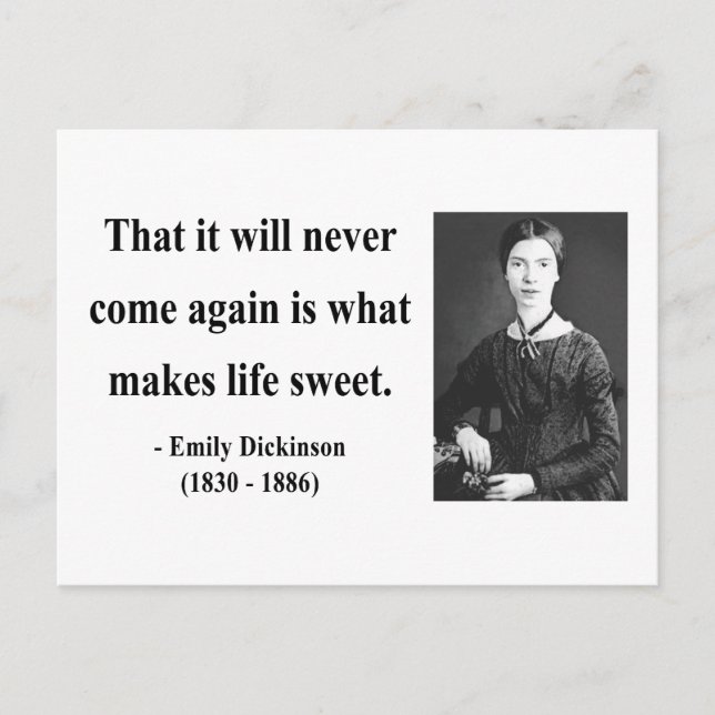 Emily Dickinson Quote 5b Postcard (Front)