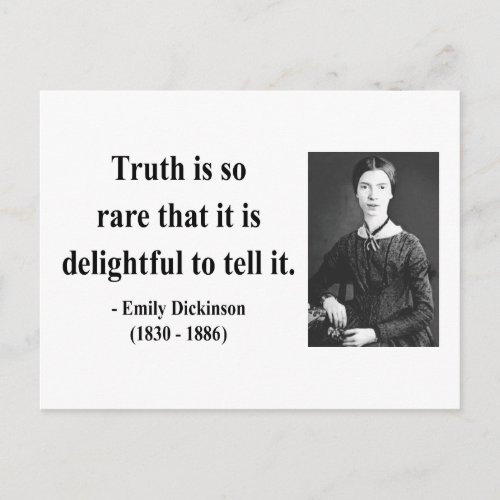 Emily Dickinson Quote 7b Postcard
