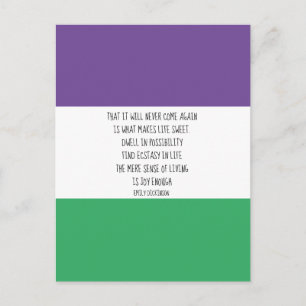 Emily Dickinson Quote Postcard