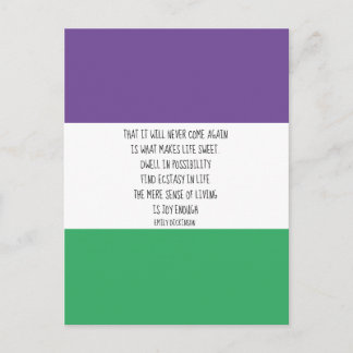 Emily Dickinson Quote Postcard