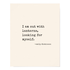 Emily Dickinson Quote Retro Typewriter Minimalist Poster