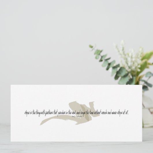 Emily Dickinson The Thing With Feathers Quote (Standing Front)