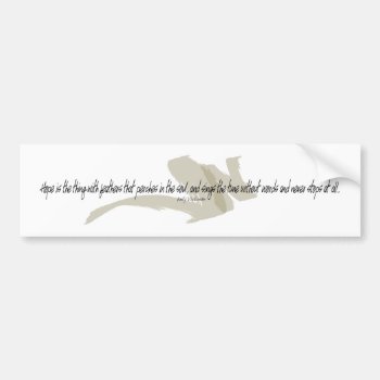 Emily Dickinson The Thing With Feathers Quote Bumper Sticker by ArtDivination at Zazzle