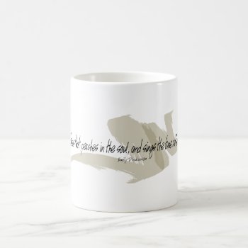 Emily Dickinson The Thing With Feathers Quote Coffee Mug by ArtDivination at Zazzle