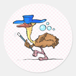 Emily Emu Classic Round Sticker