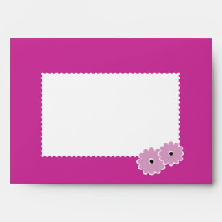 Emily Hot Pink Daisies Envelope