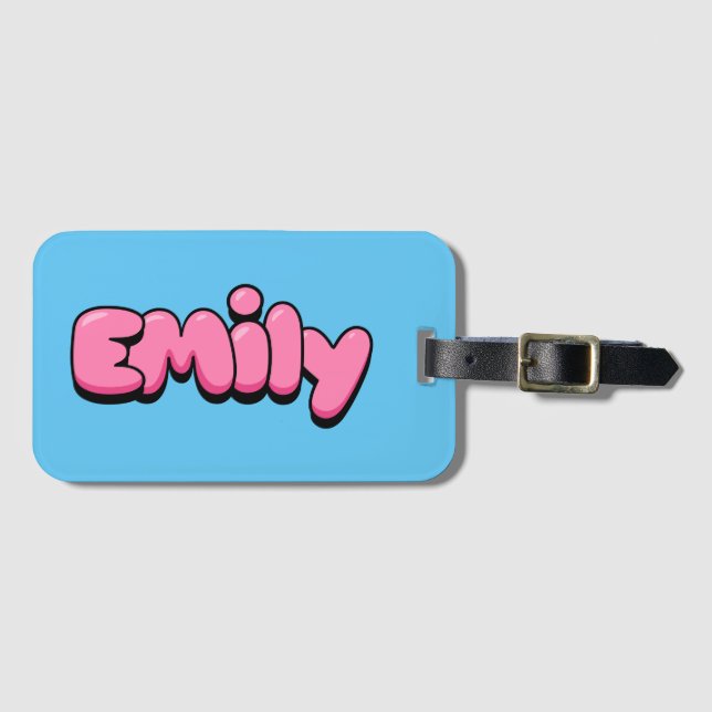 Emily Luggage Tag (Front Horizontal)