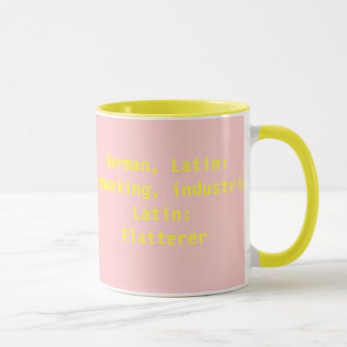 Emily Meaning and Name Origin Mug