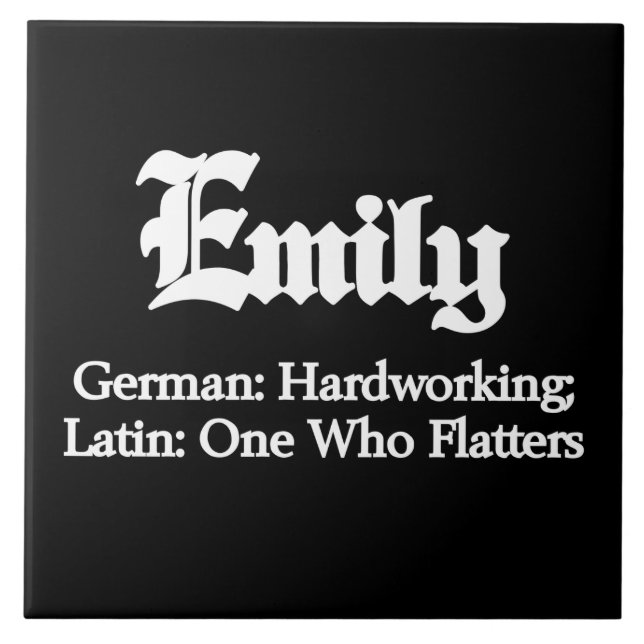 Emily Meaning Tile (Front)