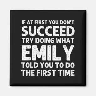 Emily Name D Birthday Funny Christmas Joke Magnet