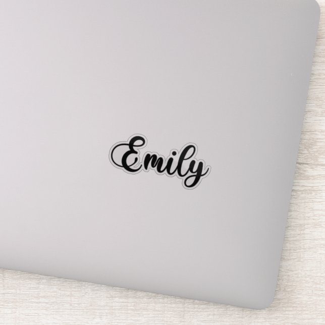 Emily Name - Handwritten Calligraphy Sticker (Detail)